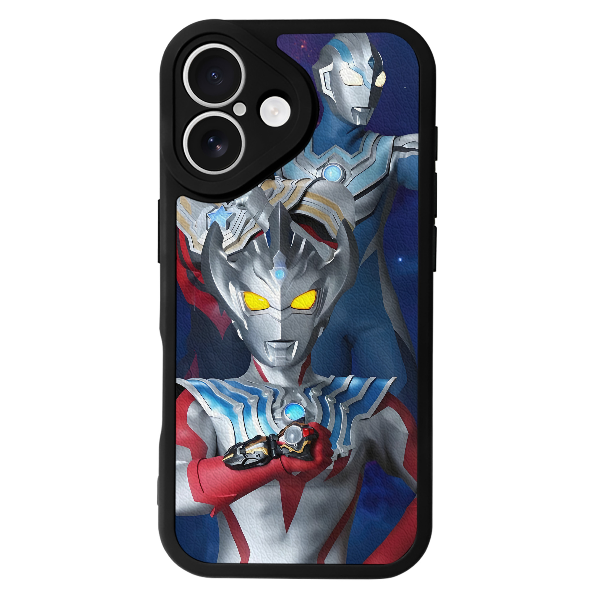 （画像用） ウルトラマン Ultraman 【iPhone 16シリーズ対応】シリコンスマホケース（レザー調） 材質：シリコン